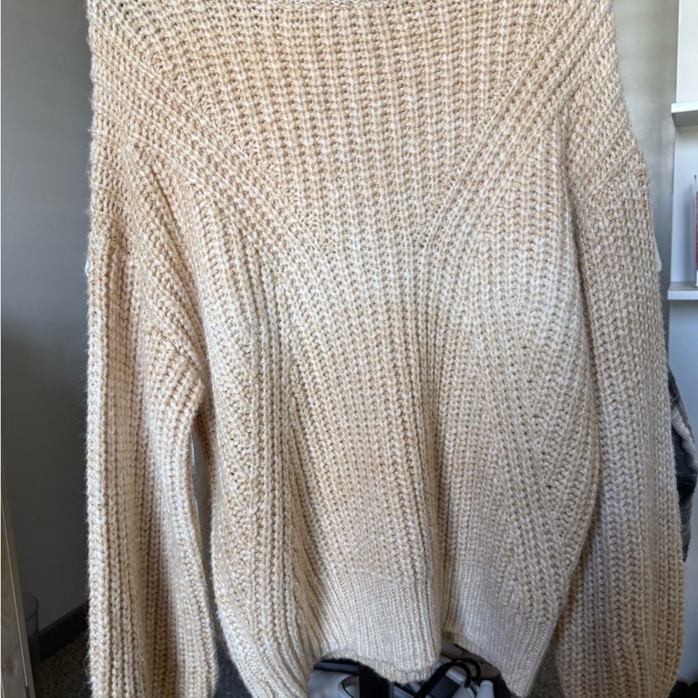 a new day Cream Cowl Neck Sweater